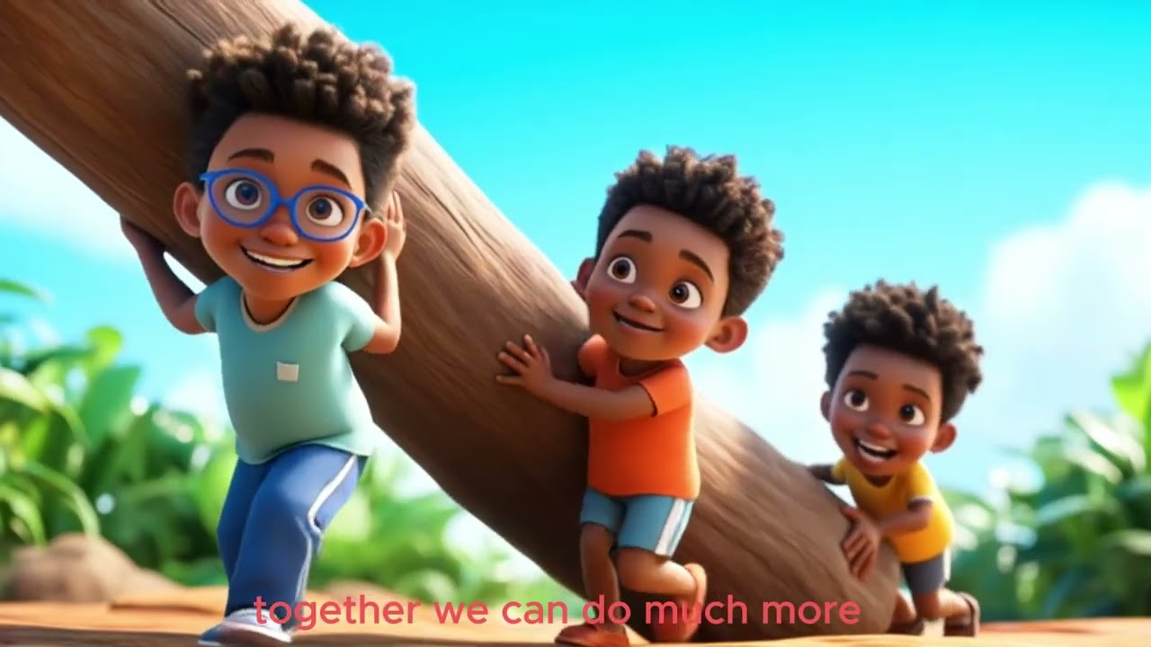 Working Together | Teamwork Song for Kids | Island Adventures