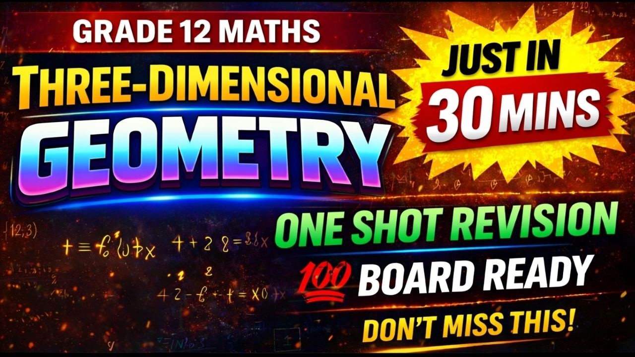 3D Geometry/One shot/Rapid Revision