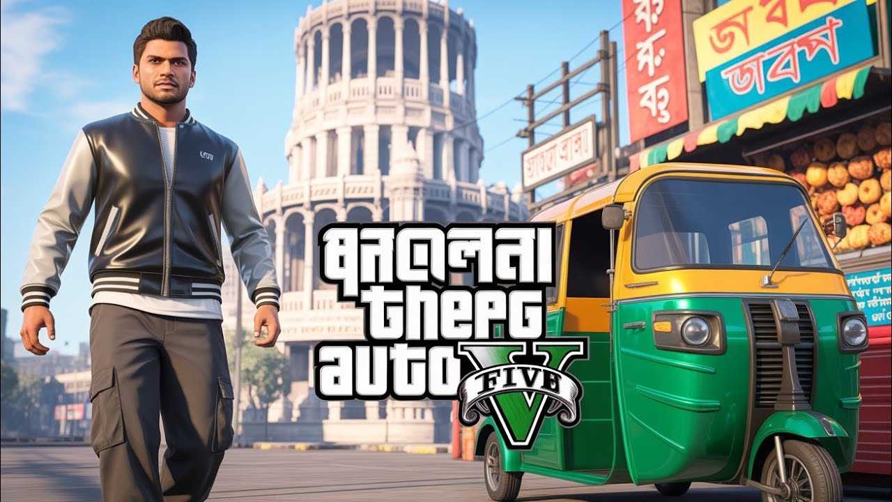 বাংলাদেশি GTA 5. গেমটির নাম ডেসক্রিপশন বক্সে রয়েছে । 