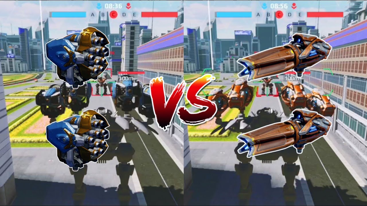 WR🔥 New Weapon Dune VS Subduer Weapon Comparison |WAR ROBOTS|024