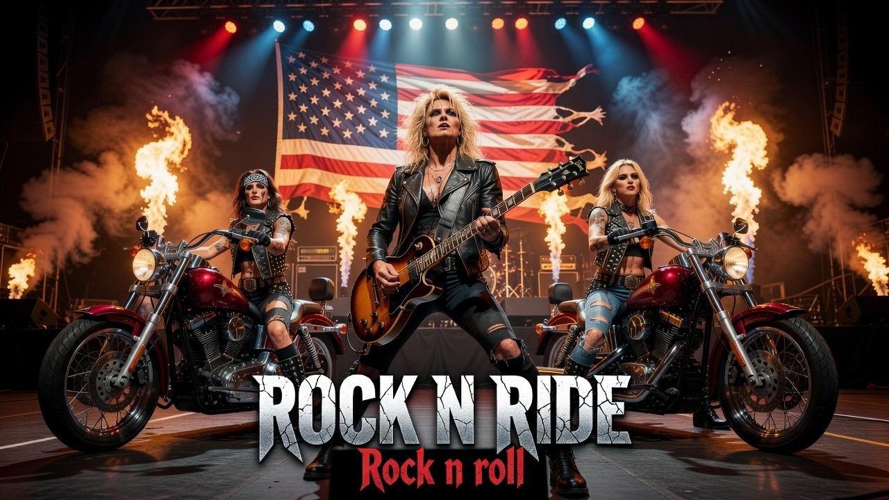 Epic American Rock Ride 🎸 Rock N Ride 🔥 Steel Brotherhood | Born to Be Wild