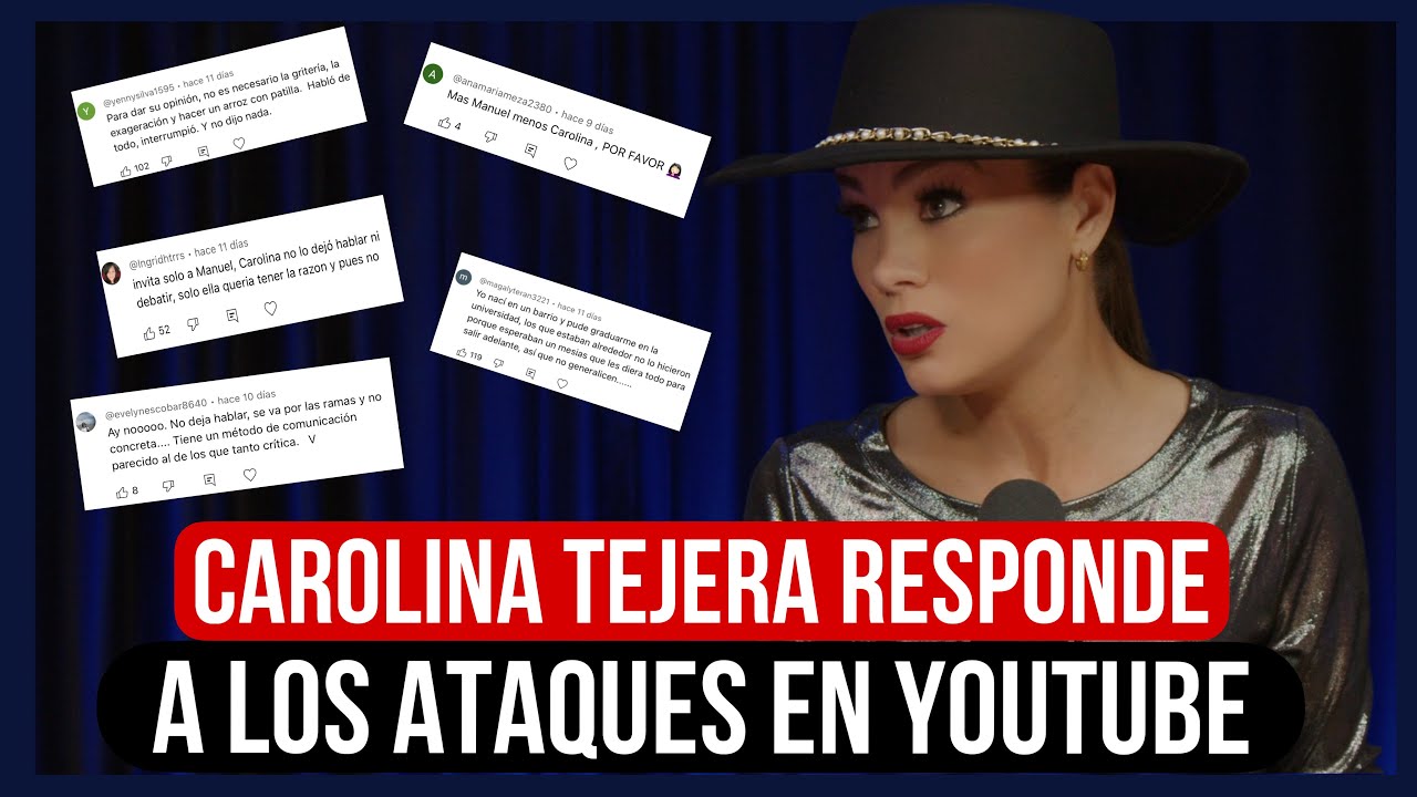 CAROLINA TEJERA RESPONDE A LOS VENEZOLANOS QUE LA ATACAN