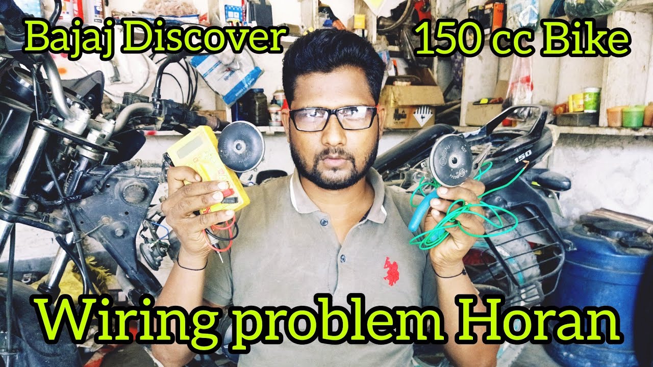 #bike Bajaj Discover 150 cc #Horan problem wiring solve #video