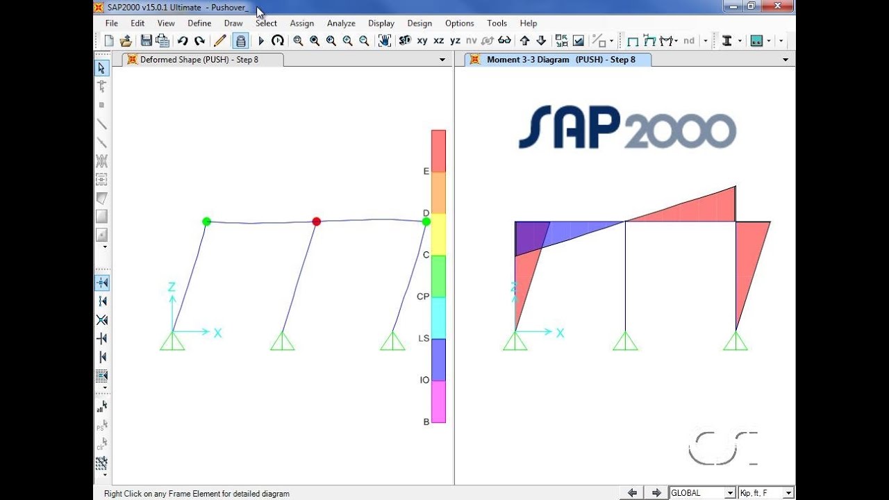 SAP2000 - 21 Static Pushover Analysis: Watch & Learn