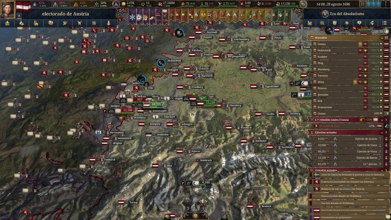Europa Universalis V - Seguimos con Austria a por la conquista Mundial | Mañana Slay the Spire 2