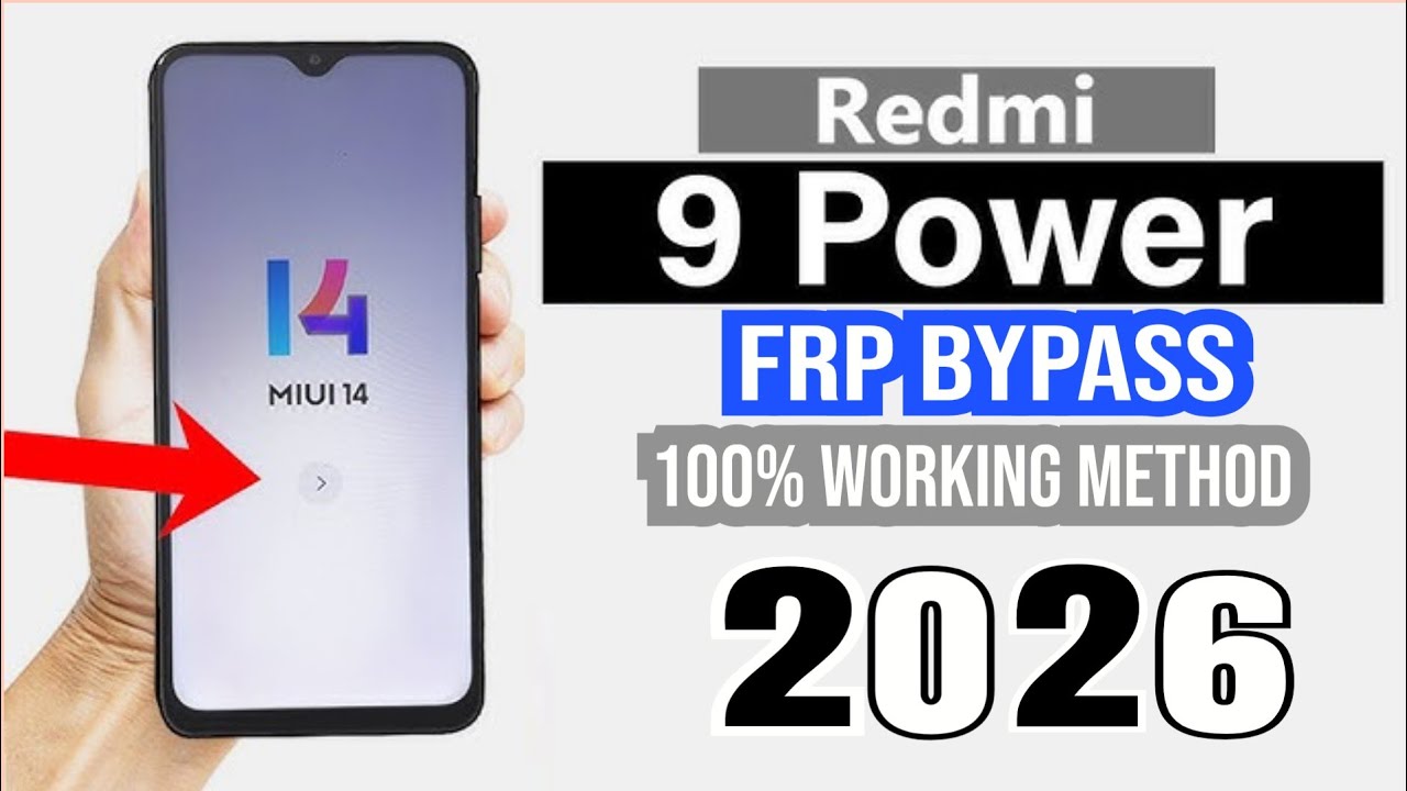 Hou To Frp Redmi 9Power 2026 // Android 14 100% Working Method new method 