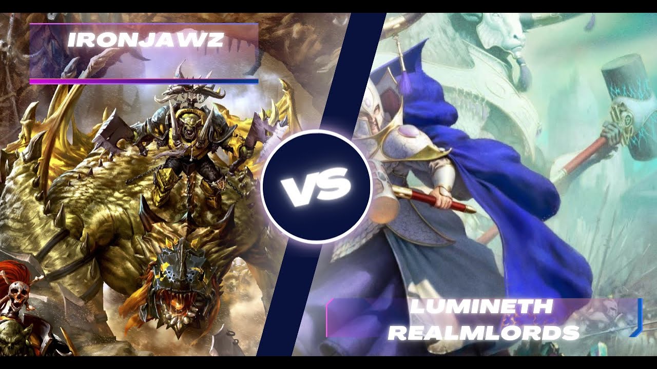 lumineth vs ironjawz Spearhead Battlereport deutsch