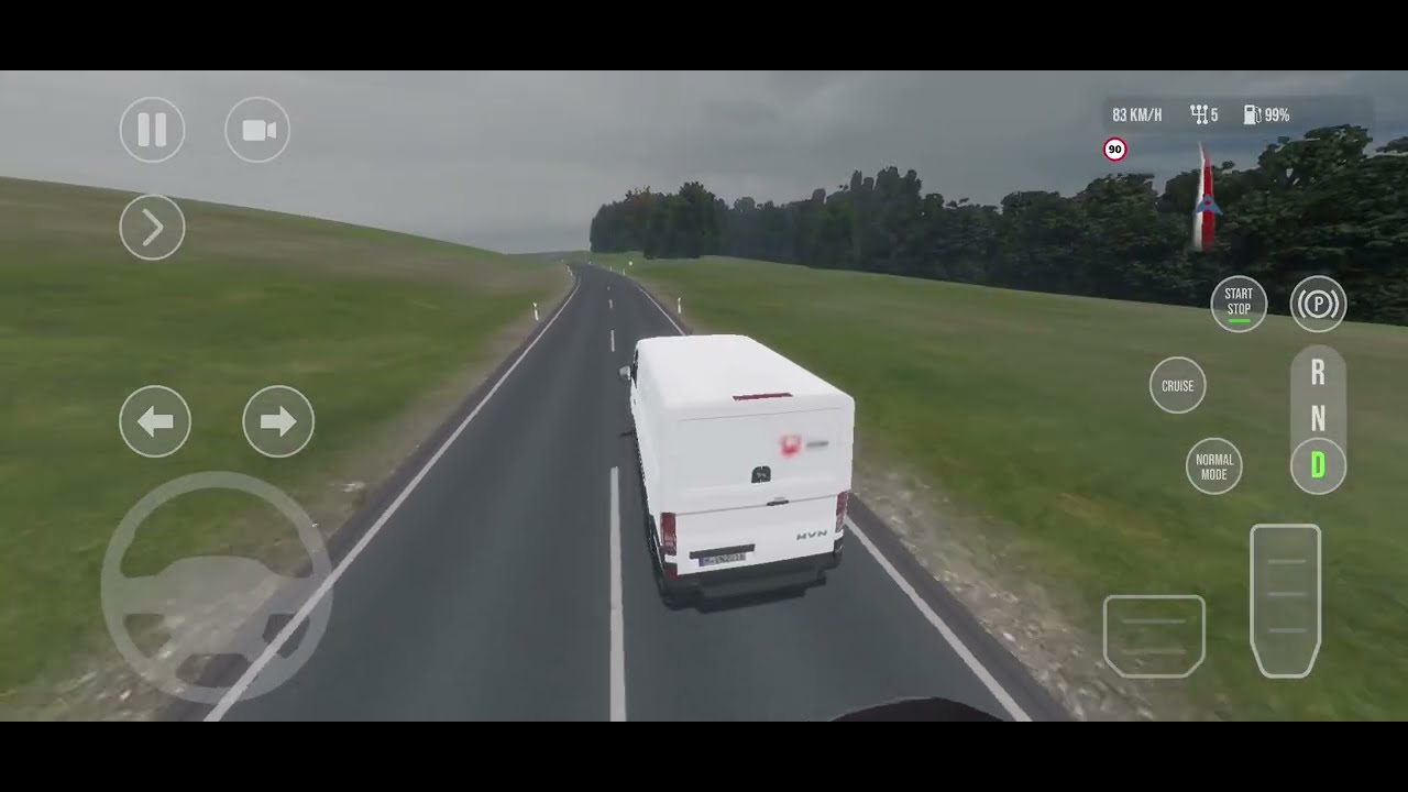 DRIVE REAL TRUCK SIMULATOR Van delivery 📦  job game play with cool graphics, realistic drive