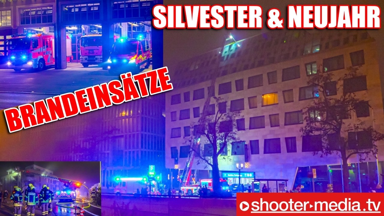 💥 🚒  BRANDEINSÄTZE an SILVESTER 2024 & NEUJAHR 2025  🚒 💥 | Feuerwehr verstärkt im Einsatz