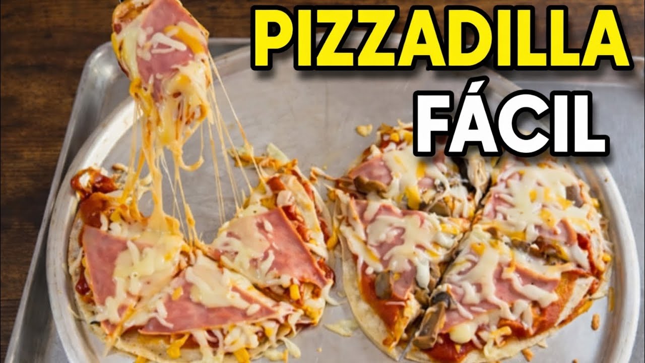 Pizzadillas Caseras 🍕🌮 Pizza con Tortilla de Harina Fácil y Rápida