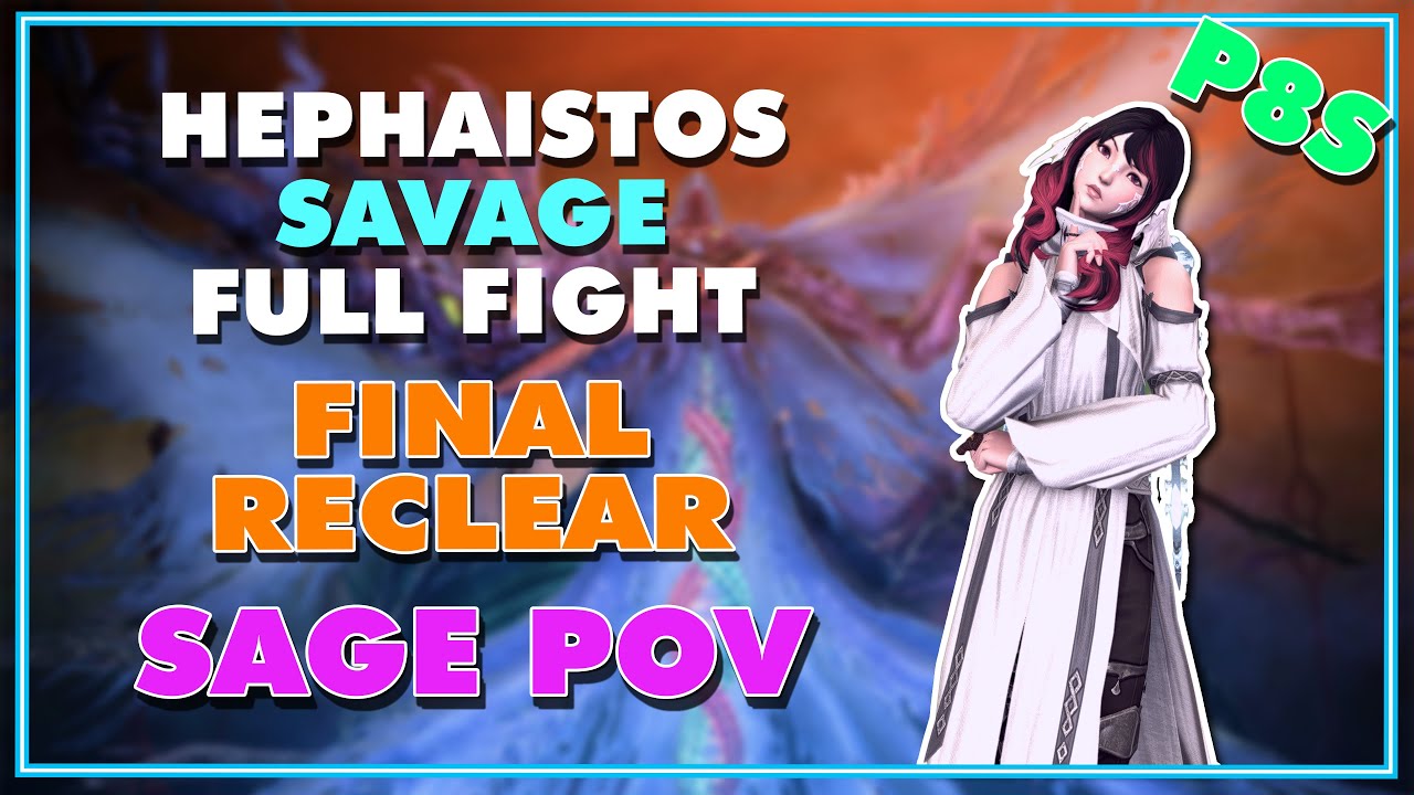 FFXIV - P8S Full Fight Final Reclear! Sage POV (No Commentary)