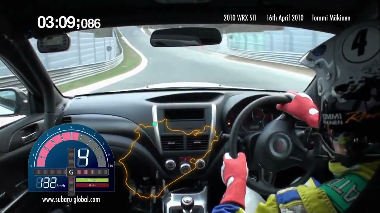 Tommi Mäkinen Nürburgring Record 2010 Subaru WRX STI  HD