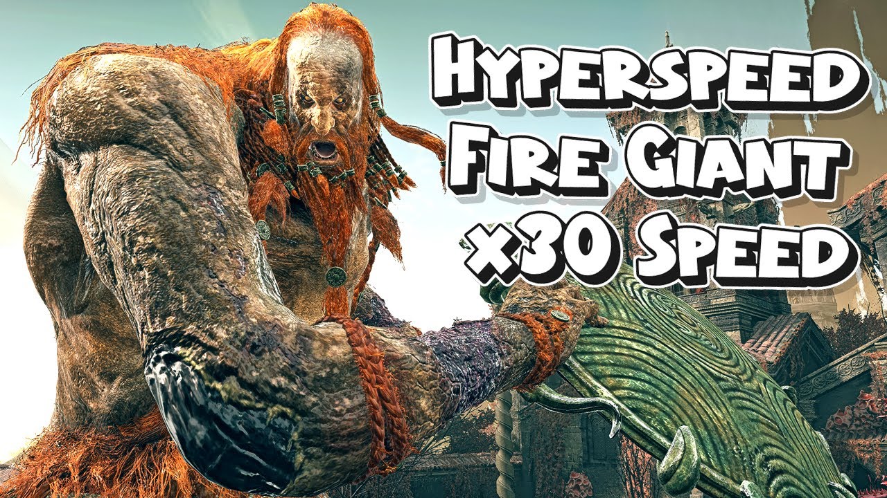 Hyperspeed Fire Giant vs DLC Bosses - He's a Beast  - Elden Ring Shadow of the Erdtree DLC
