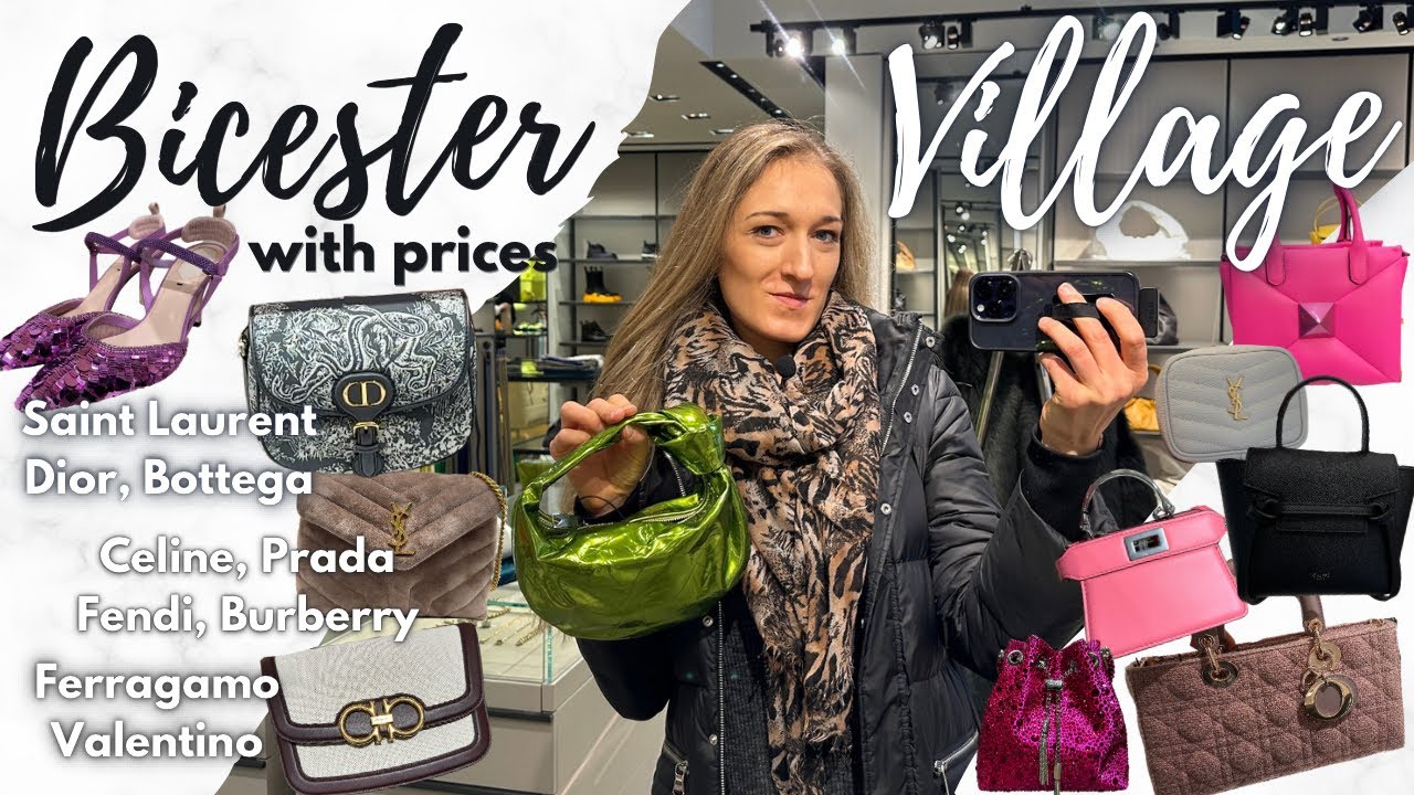 BICESTER VILLAGE VLOG - Dior, Fendi, Saint Laurent, Celine, Ferragamo, Bottega, Loewe | Lesley Adina