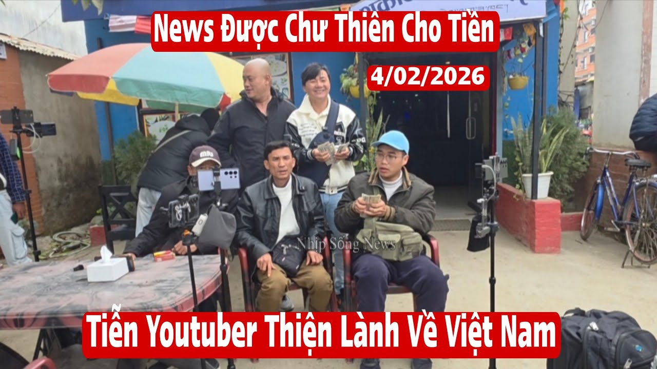 News được chư thiên cho tiền - Tiễn youtuber thiện lành về Việt Nam ăn Tết