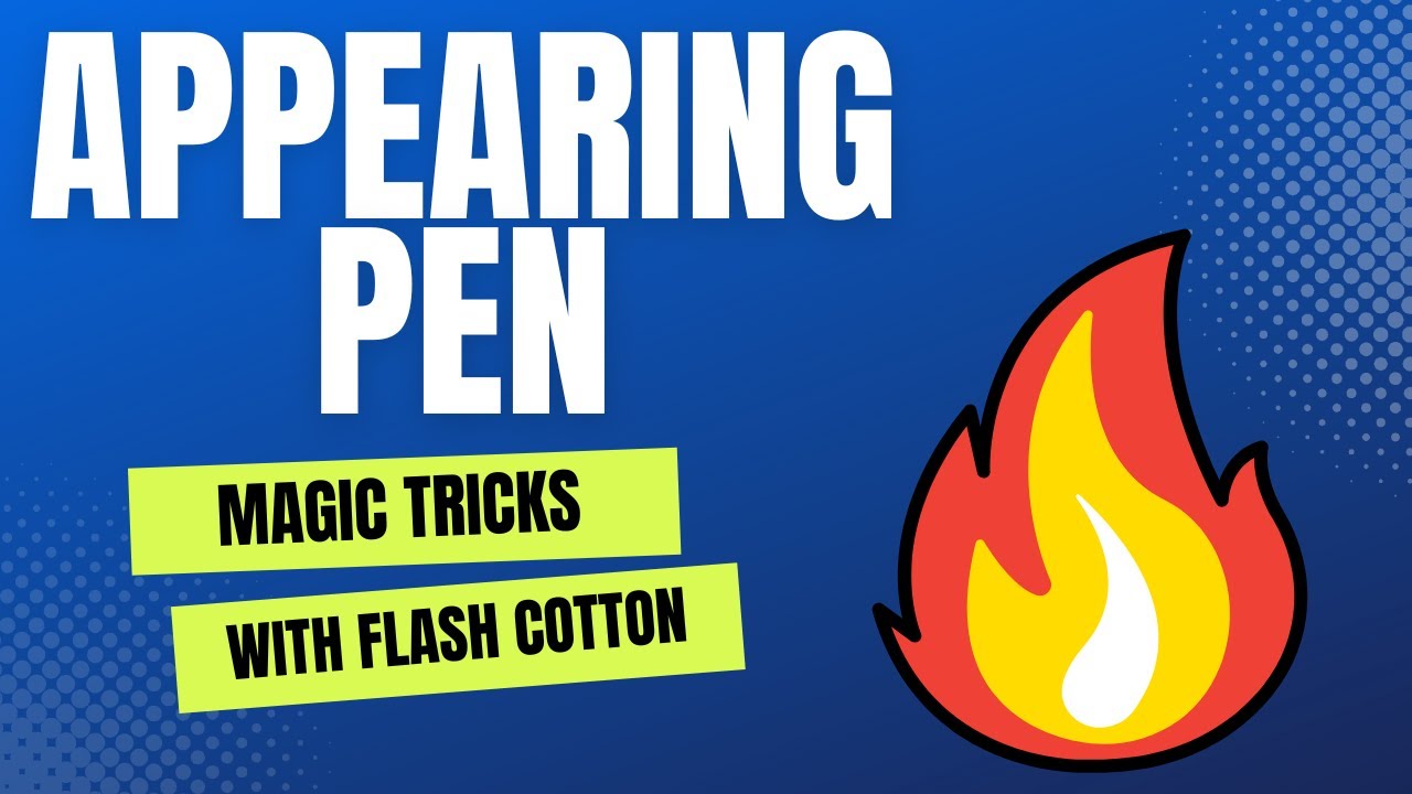 Penic Magic Trick Appearing Pen - Flash Cotton Magic