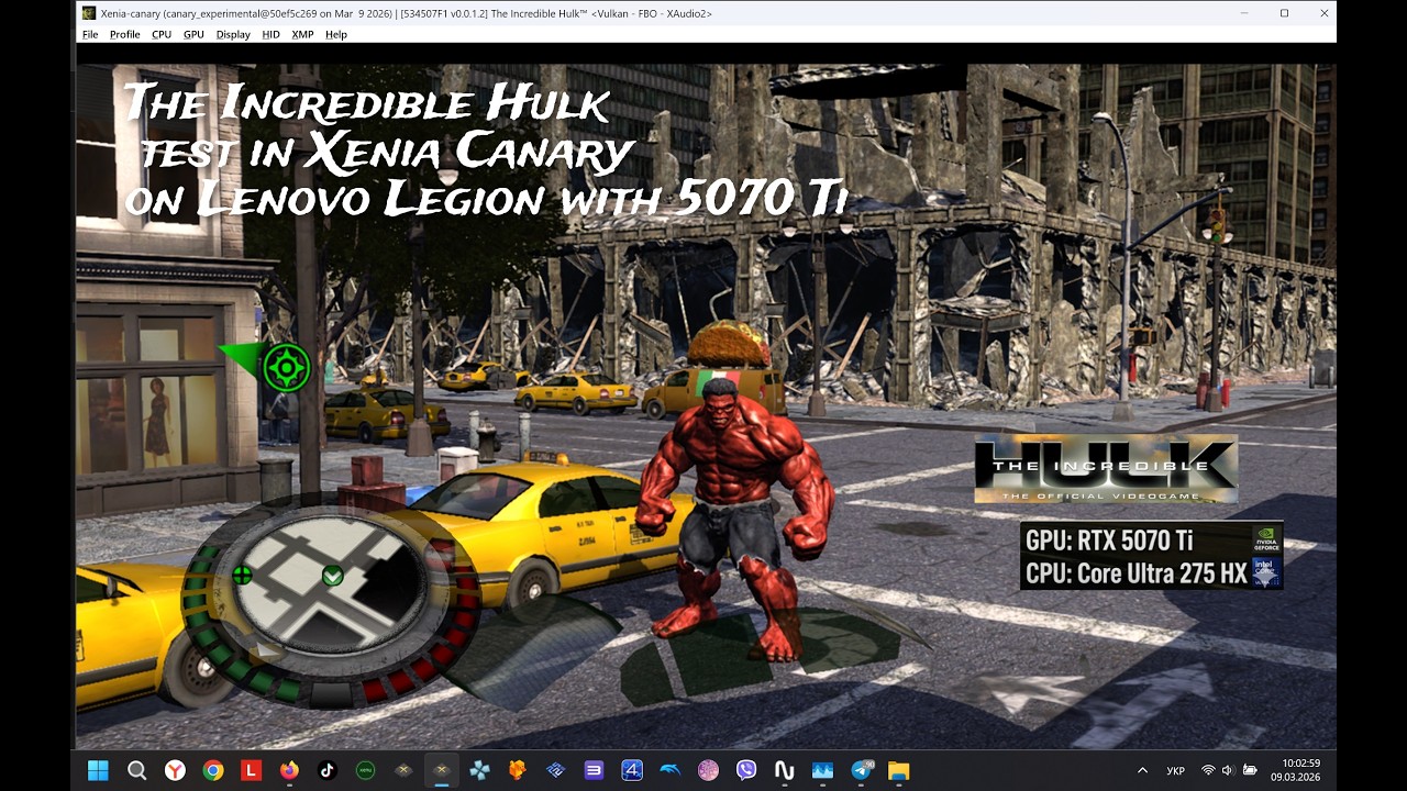 Incredible Hulk 2008 на ПК? RTX 5070 Ti + Core Ultra 275HX - Це Супер! Red Hulk Skin | Lenovo Legion