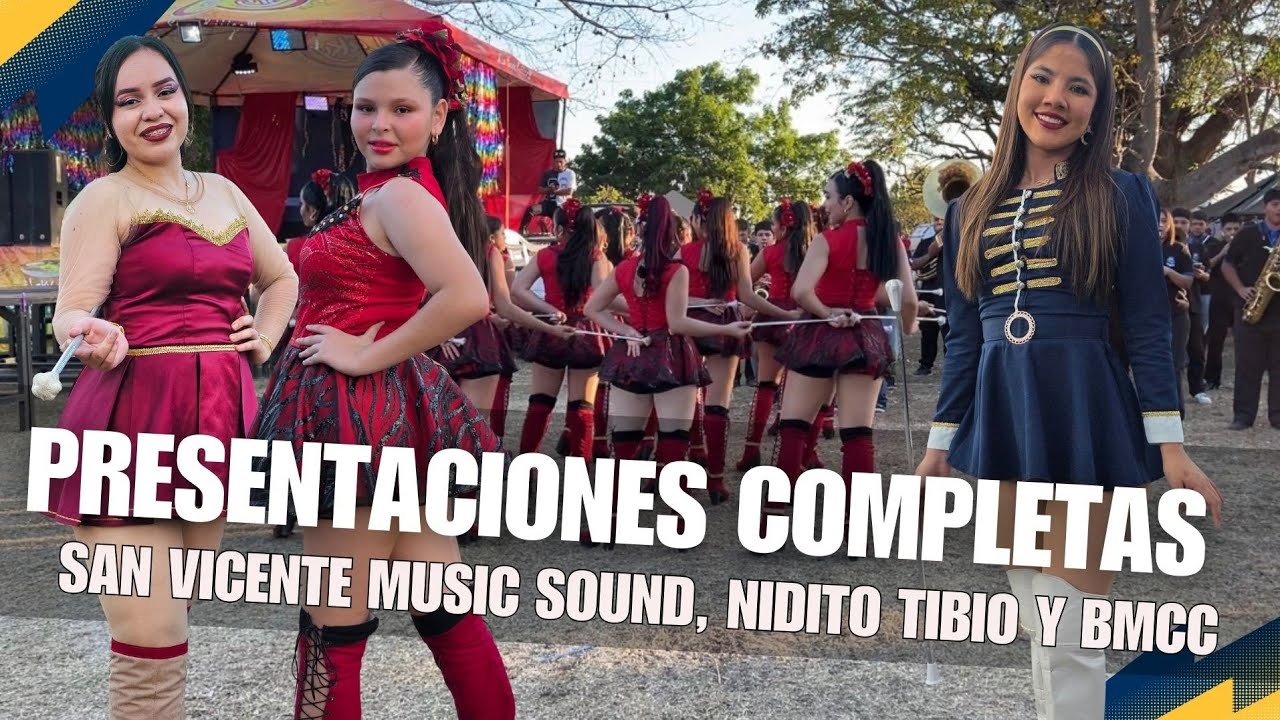 Bandas Musicales en Reubicación 1,presentaciones BMCC, San Vicente’s Music Sound y Nidito Tibio 