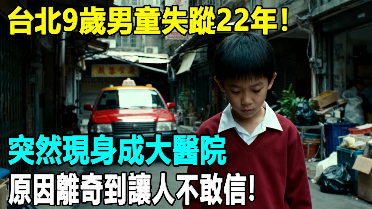 台北9歲男童失蹤22年！突然現身成大醫院，原因離奇到讓人不敢信!