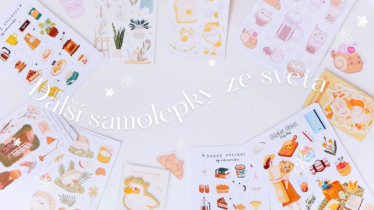 Samolepkové šílenství z celého světa 🌍 | Etsy stickers haul