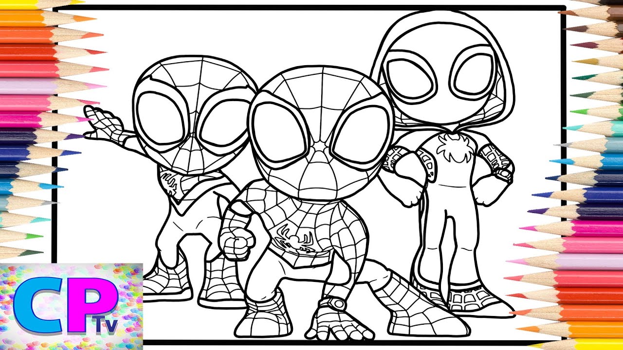 Spidey and His Friends Coloring Pages/Spidey Coloring/Rodsyk - Energy/Sergius/Horizon/COPYRIGHT FREE