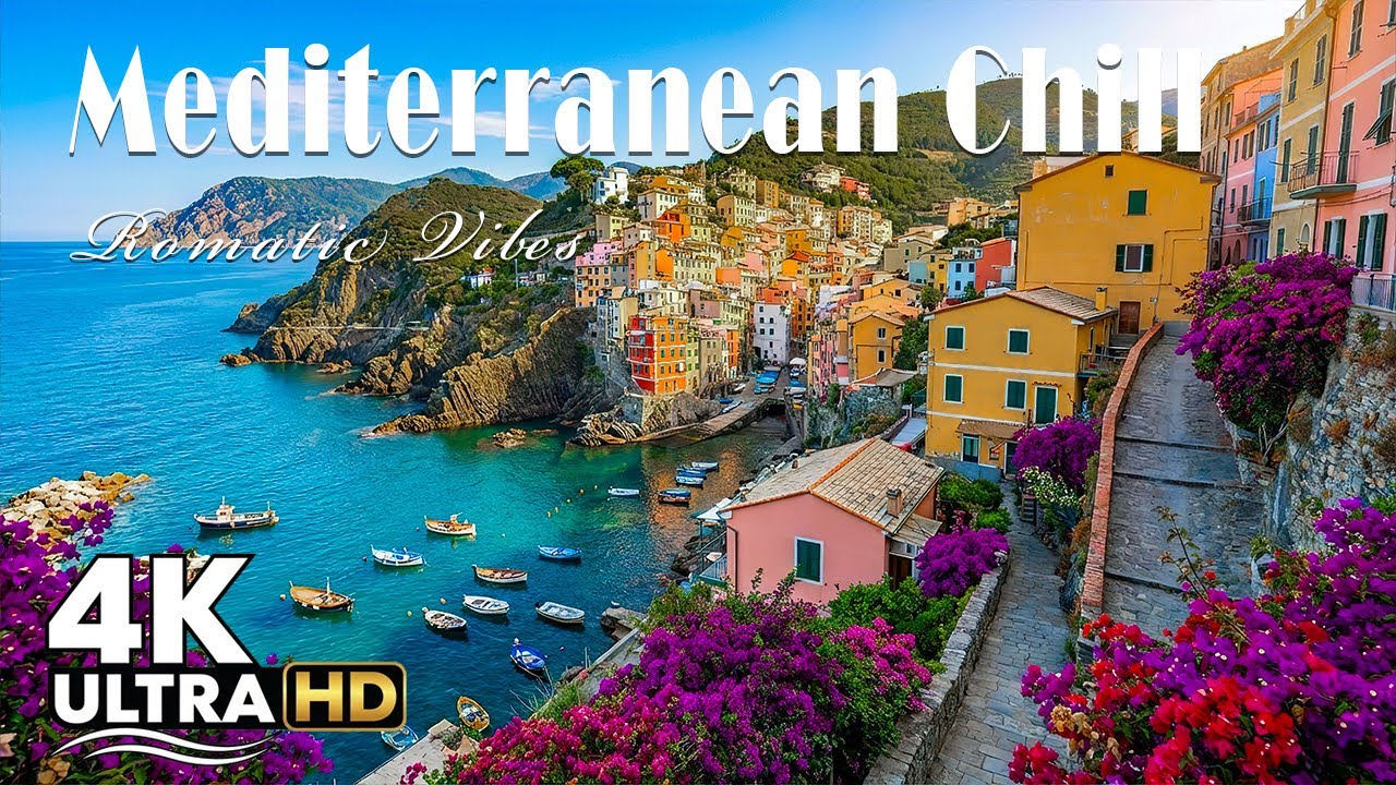 Chill Mediterranean Music 🏡🌊 Relaxing Music & Mediterranean Coast Views 🌊🎶🇮🇹🇬🇷✨