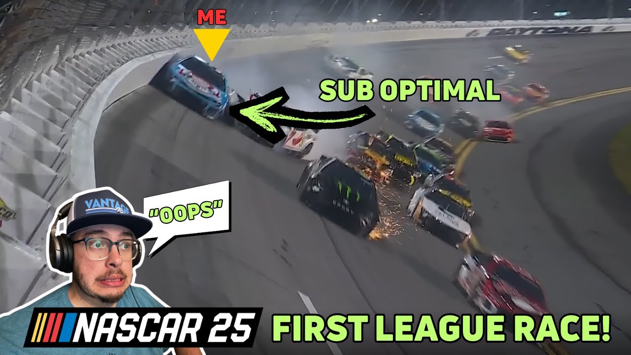 My First Ever NASCAR 25 League Race!