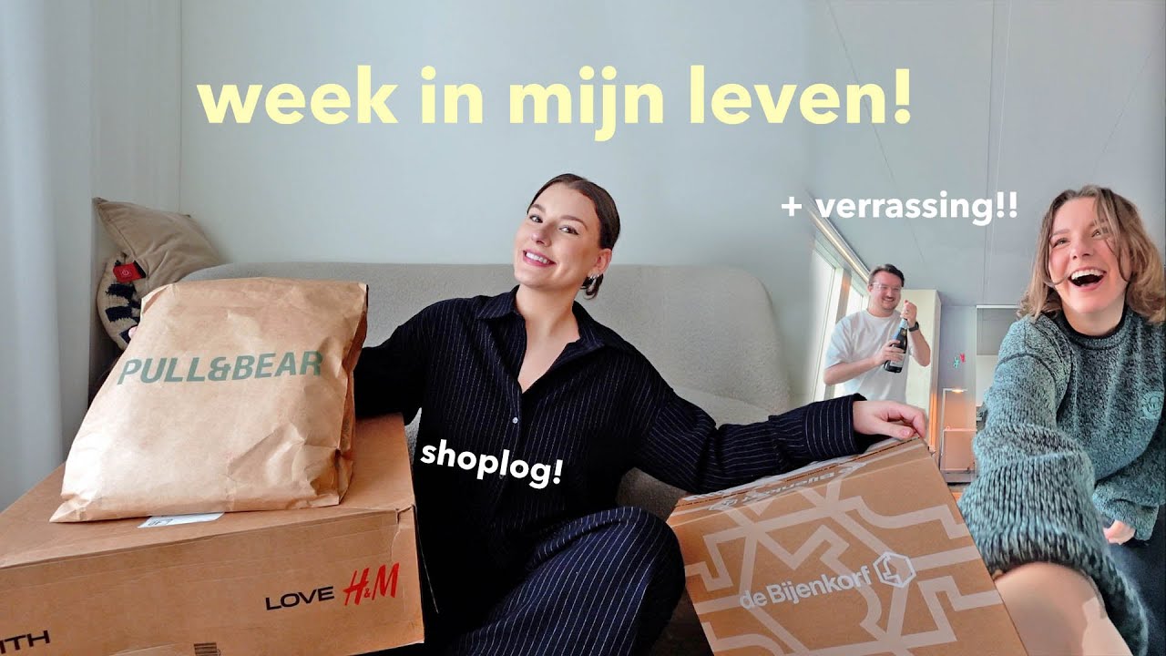 Mega shoplog, veel lekker eten & VERRASSING weekend weg! 💗 weekvlog