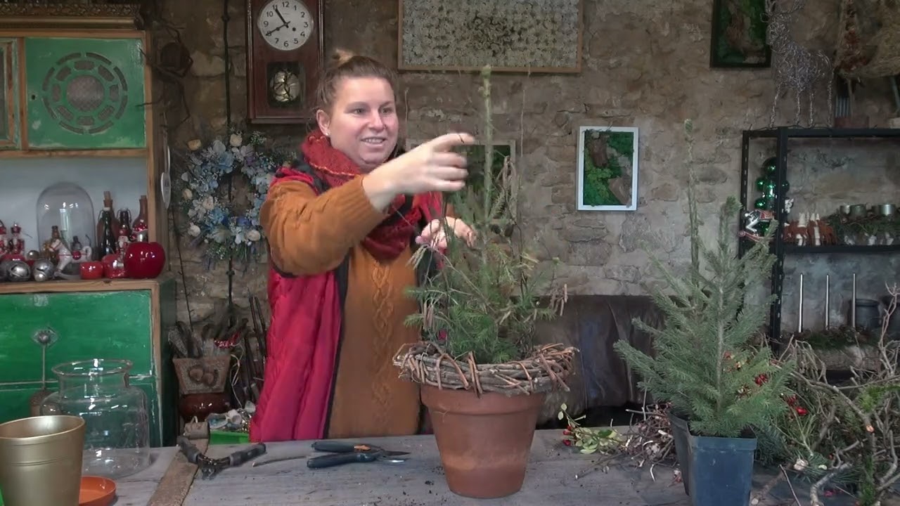 Stroiki z choinkami.
