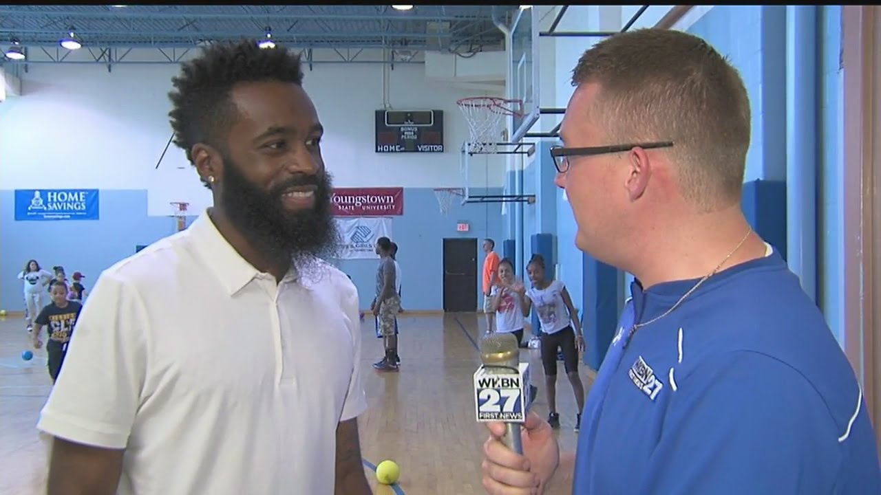 Sports Team 27 Reporter Josh Frketic at the Boys and Girls Club