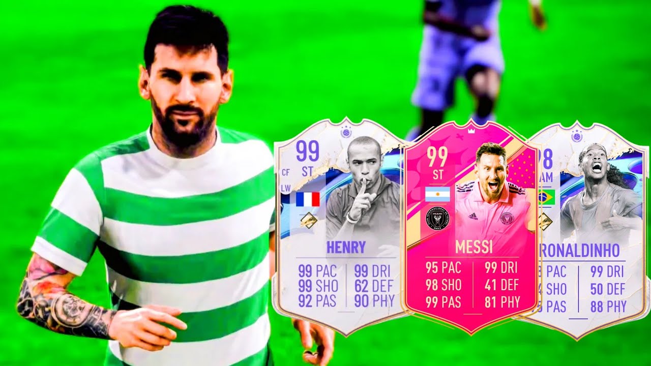 FUTTIES (99) MESSI , COVER STAR ICON (99) HENRY , (98) RONALDINHO | FIFA 23