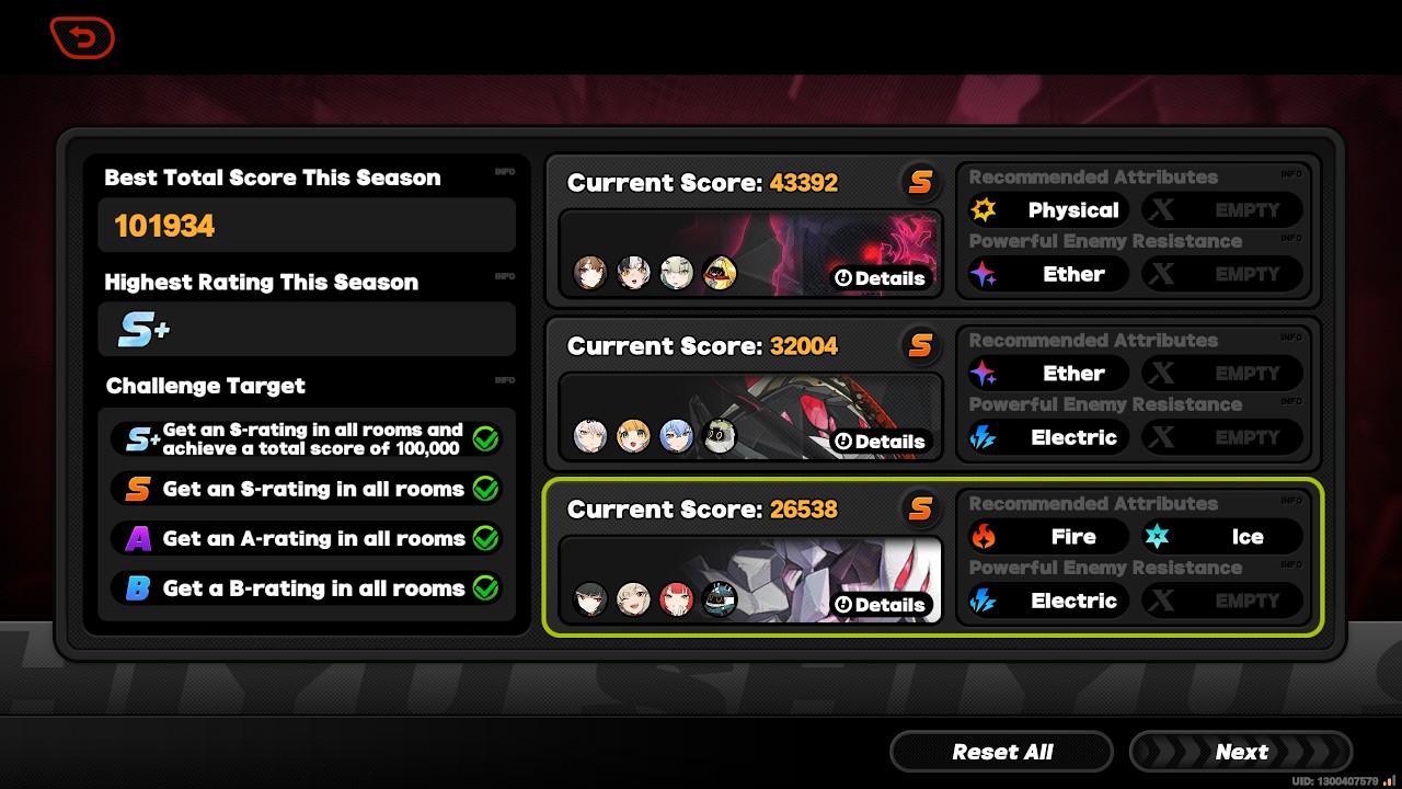 Shiyu Defense Critical Node 4 to 5 Marathon Full Clear S+ (20 Mar 2026) - Zenless Zone Zero