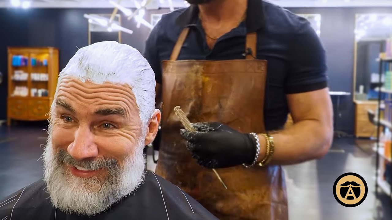 Full Hair & Beard Bleach Transformation | Greg Berzinsky