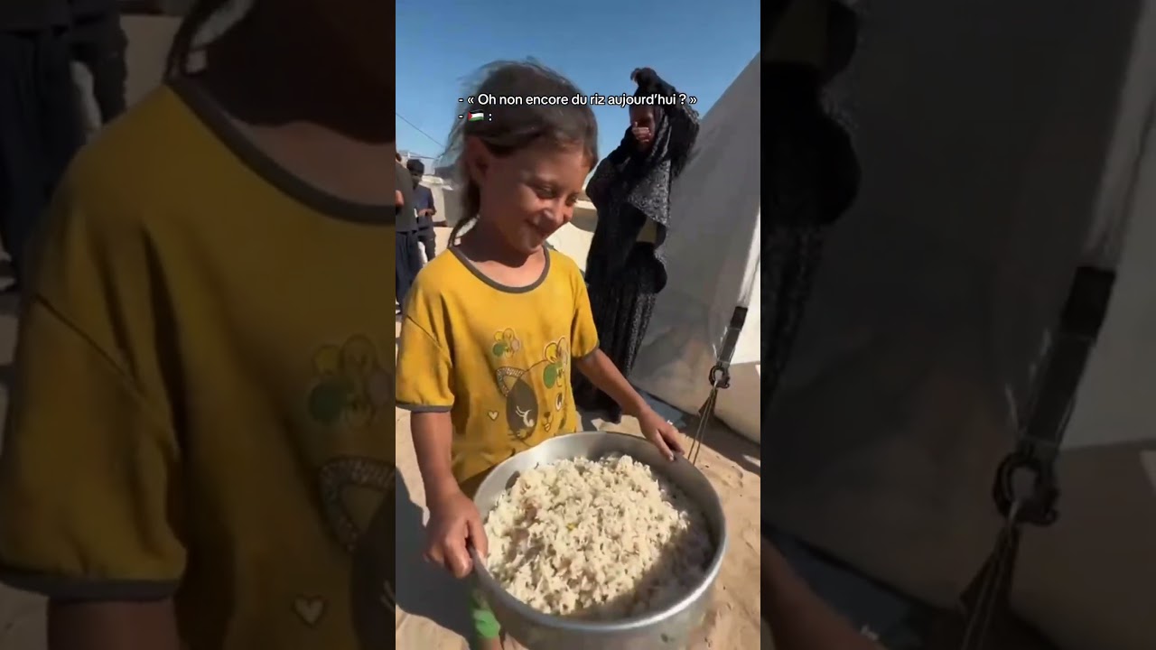 On oublie parfois la valeur d&rsquo;un repas simple #gaza #repas #palestine #humanitaire