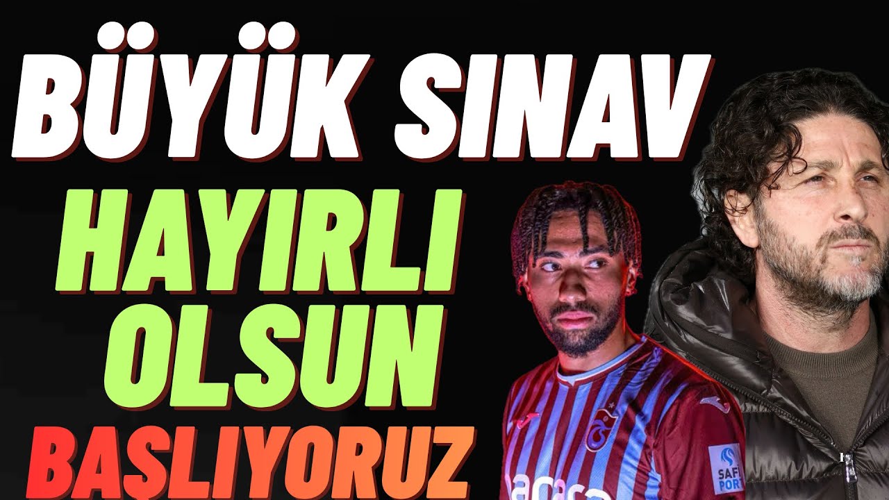 Hayırlı olsun ! Başlıyoruz ! Büyük sınav ! #trabzonspor 