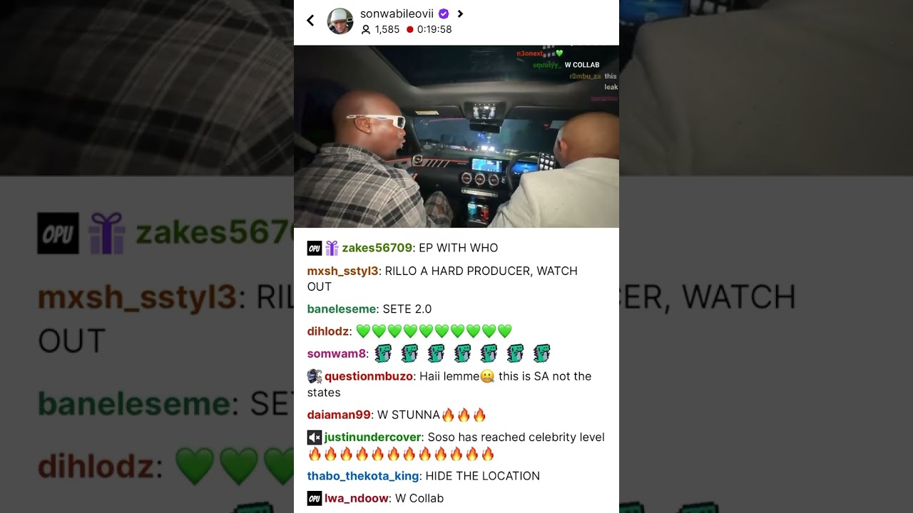 OMG!😧 Young Stunna leaks his EXCLUSIVE UNRELEASED TRACKS on  Sonwabile’s twitch stream | W STUNNA 