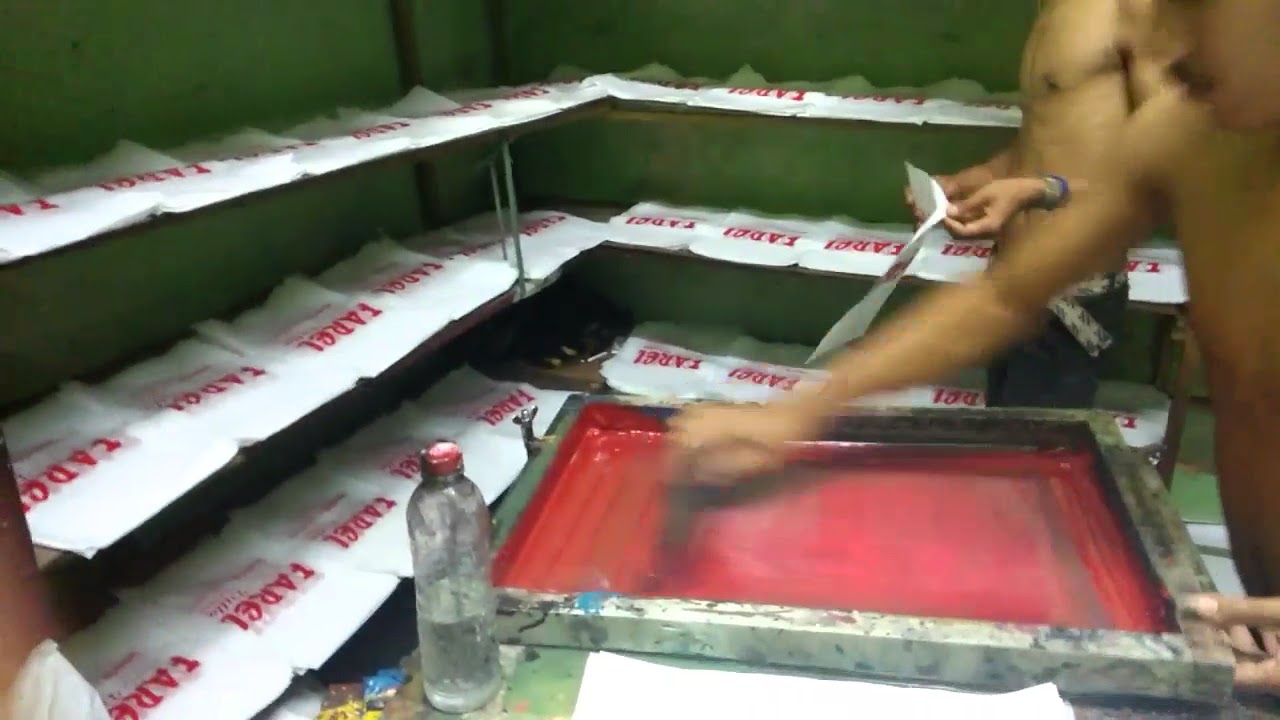 Cara sablon plastik yg cepat manual