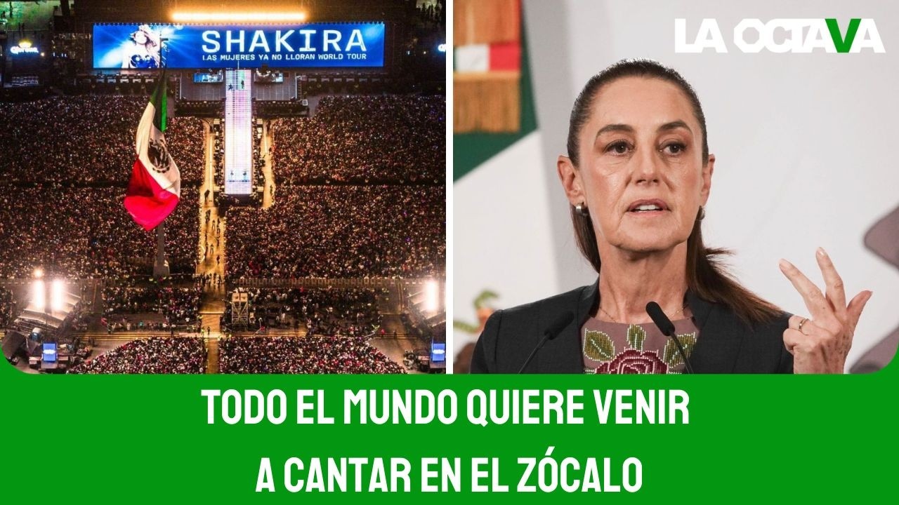 CONCIERTO de SHAKIRA en el ZÓCALO TIRA INTENTO de CAMPAÑA de MIEDO