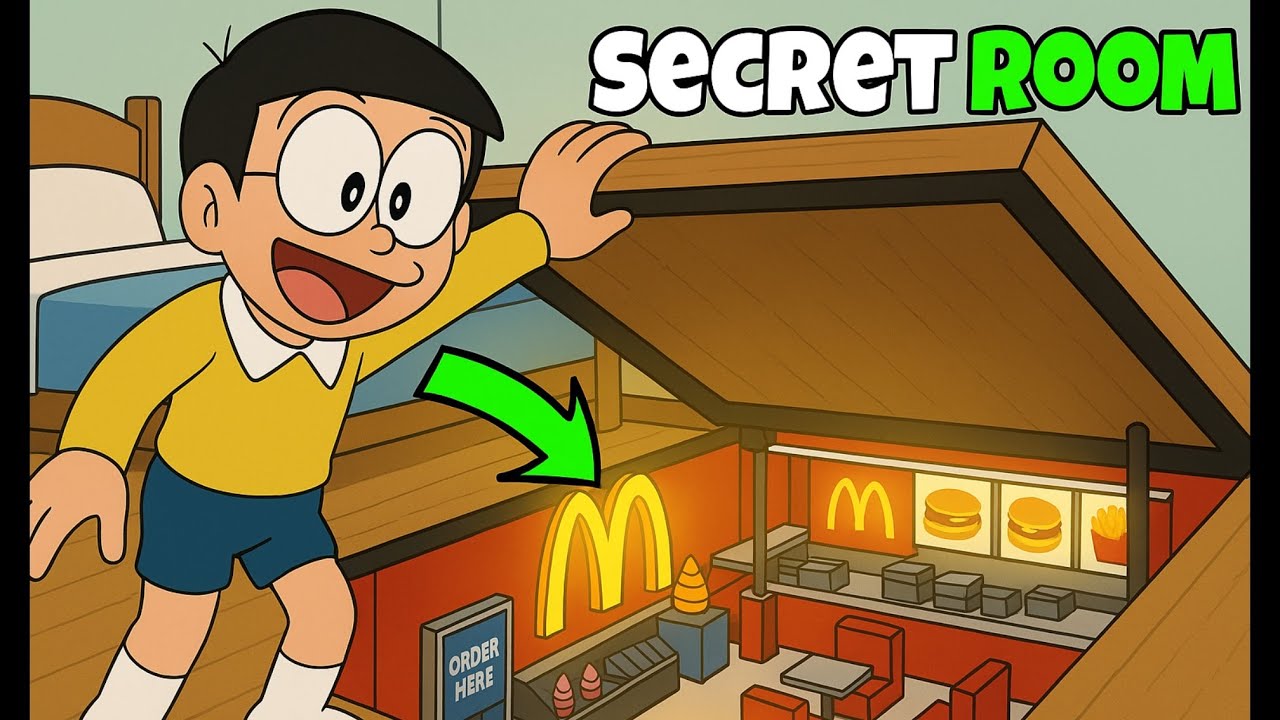 Nobita Built a Secret Room in His House! 🤩