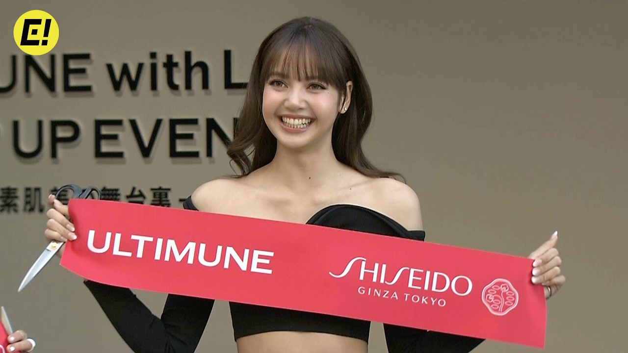 BLACKPINK・LISA、笑顔でテープカット！／SHISEIDO「ULTIMUNE with LISA POP UP EVENT -素肌美の舞台裏-」オープニングイベント