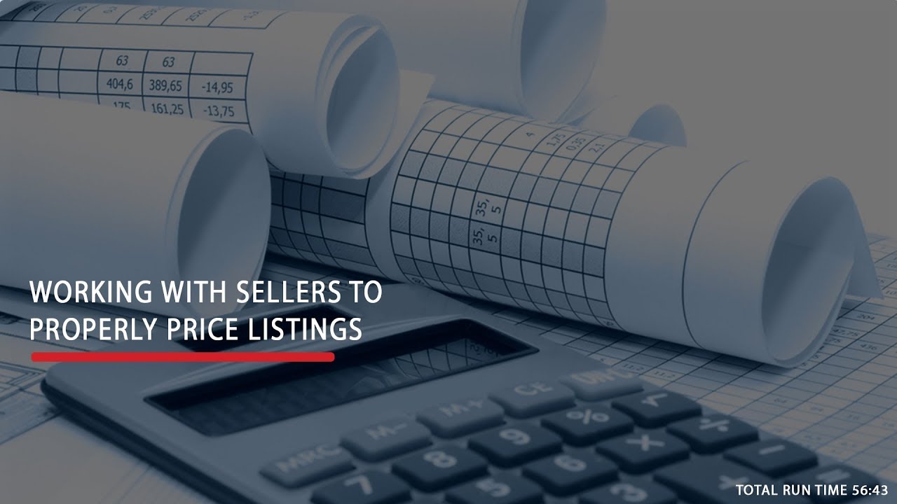 Working with Sellers to Properly Price Listings