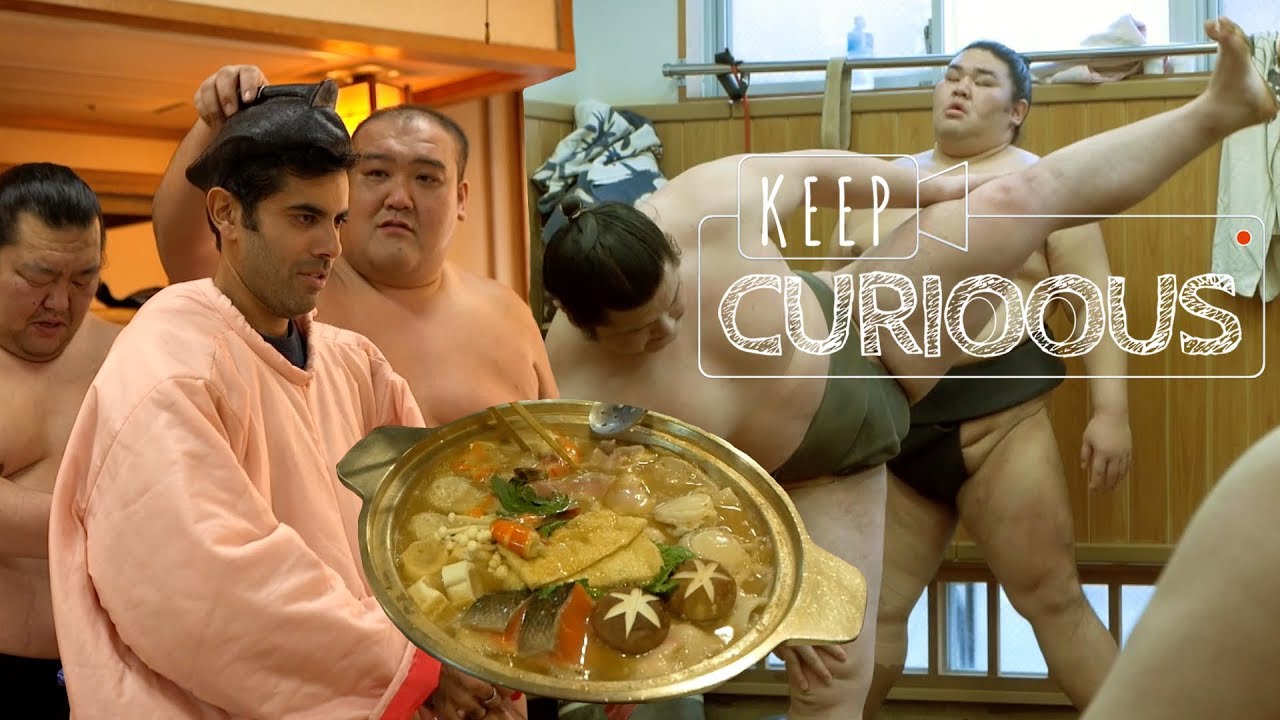 Entraînement des sumos + combat + Chanko Nabe! Tokyo ❘ JAPON ❘ Keep Curioous ❘ Mini Doc (EN Sub)