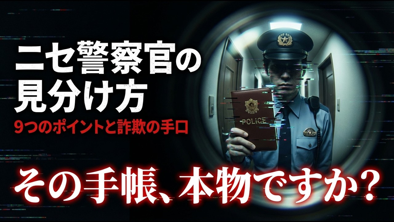 【悪質】警察官を名乗る訪問があった時の本物と偽物の見分け方9選