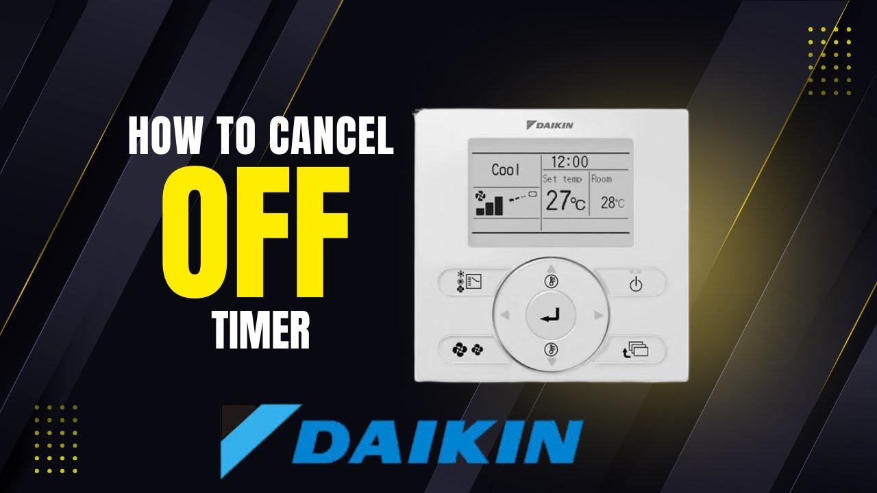 How to Cancel Off Timer on Daikin BRC1E62 Wall Controller | Stop Auto Shut-Off!
