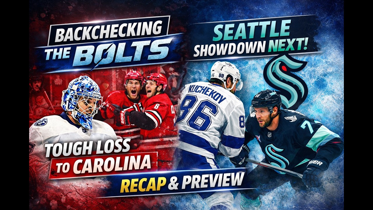 Lightning Fall 4–2 to Hurricanes  Tampa Bay Lightning vs Carolina Recap & Kraken Game Preview