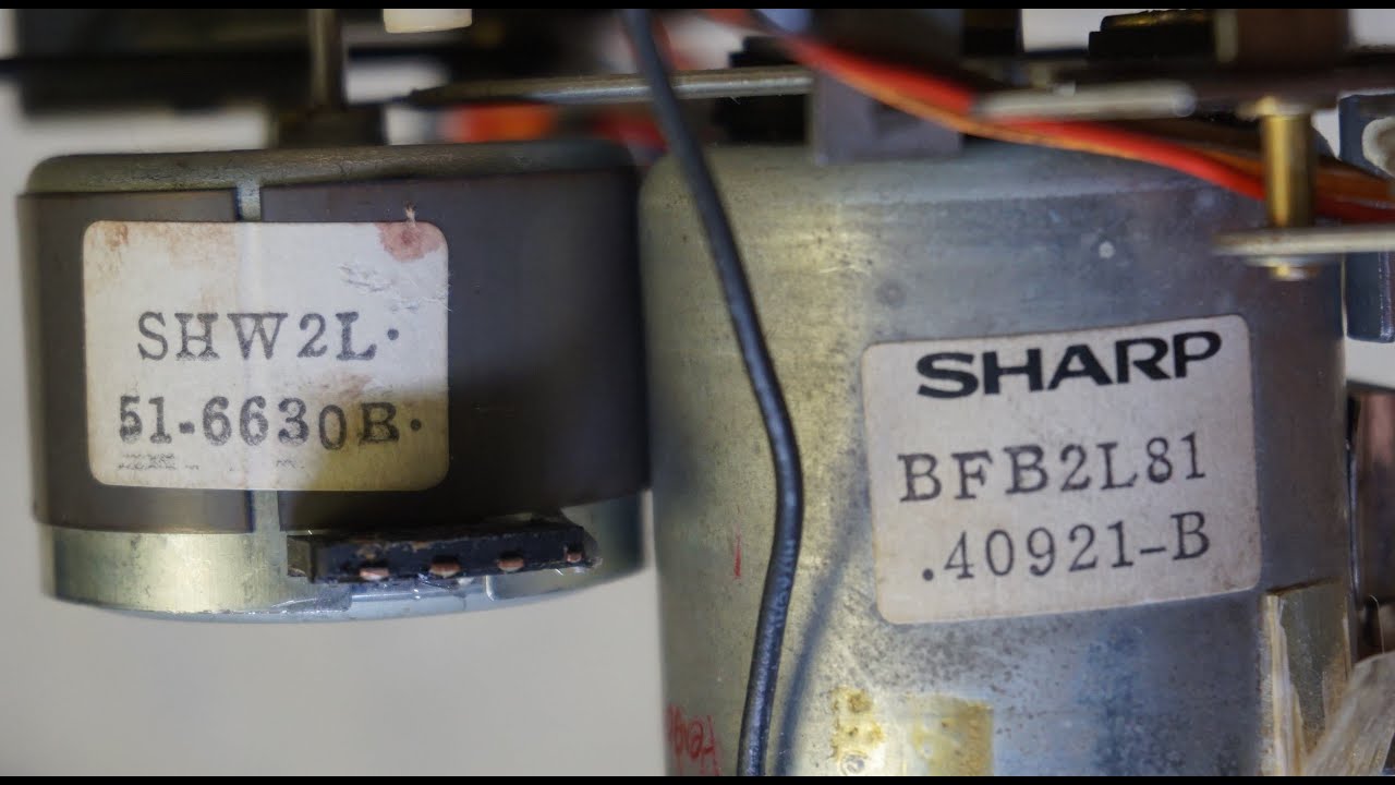 Тех. уголок Винтика и Шпунтика. О моторах BFB2L81 и SHW2L магнитолы Sharp GF-800