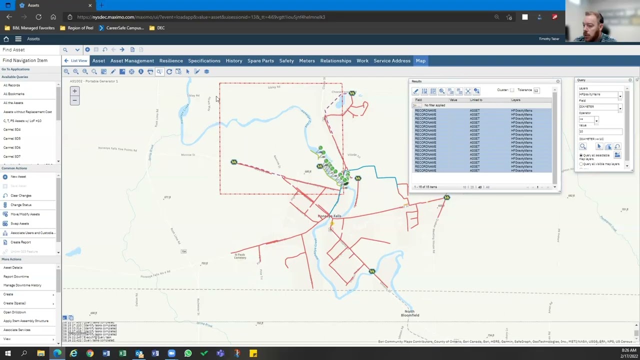 Maximo Spatial Query by Attributes