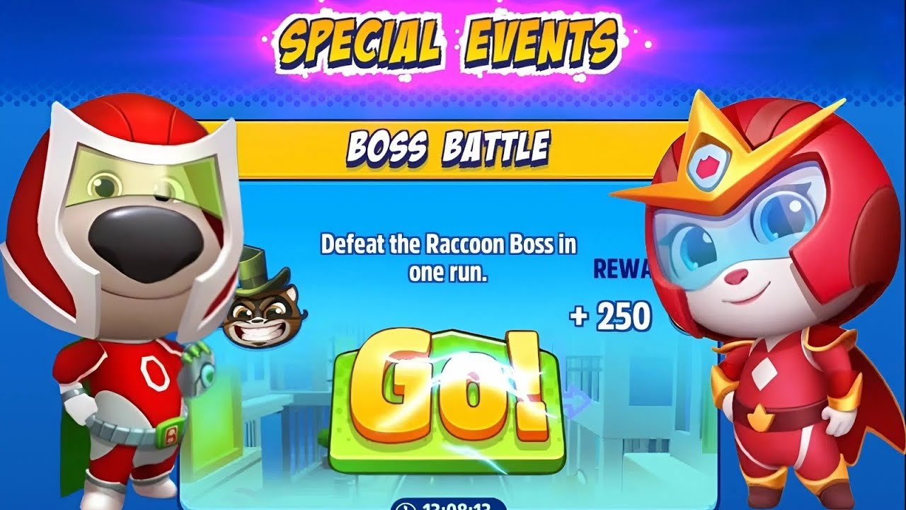 Talking Tom Hero Dash - Glory Angela X Red Flame Ben Run & Defeat The Final Boss Gameplay