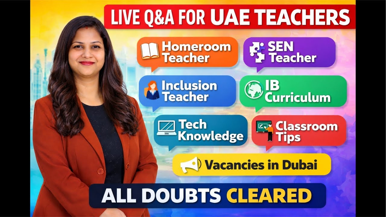 Homeroom teacher / SEN teacher / inclusion teacher/ Sharjah school / IB curriculum #teacher #vlog 