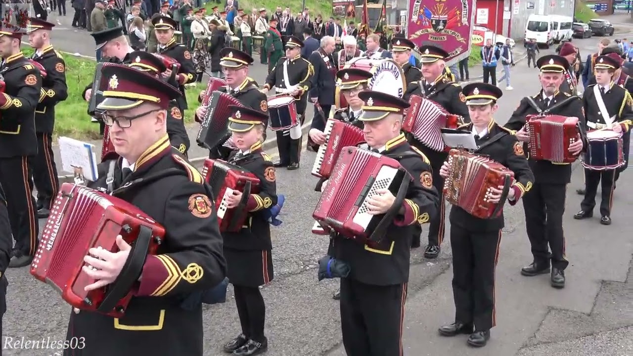 Ballinamallard Accordion (No.1) @ ABOD Easter Monday Parade ~ Enniskillen 01/04/24 (4K)